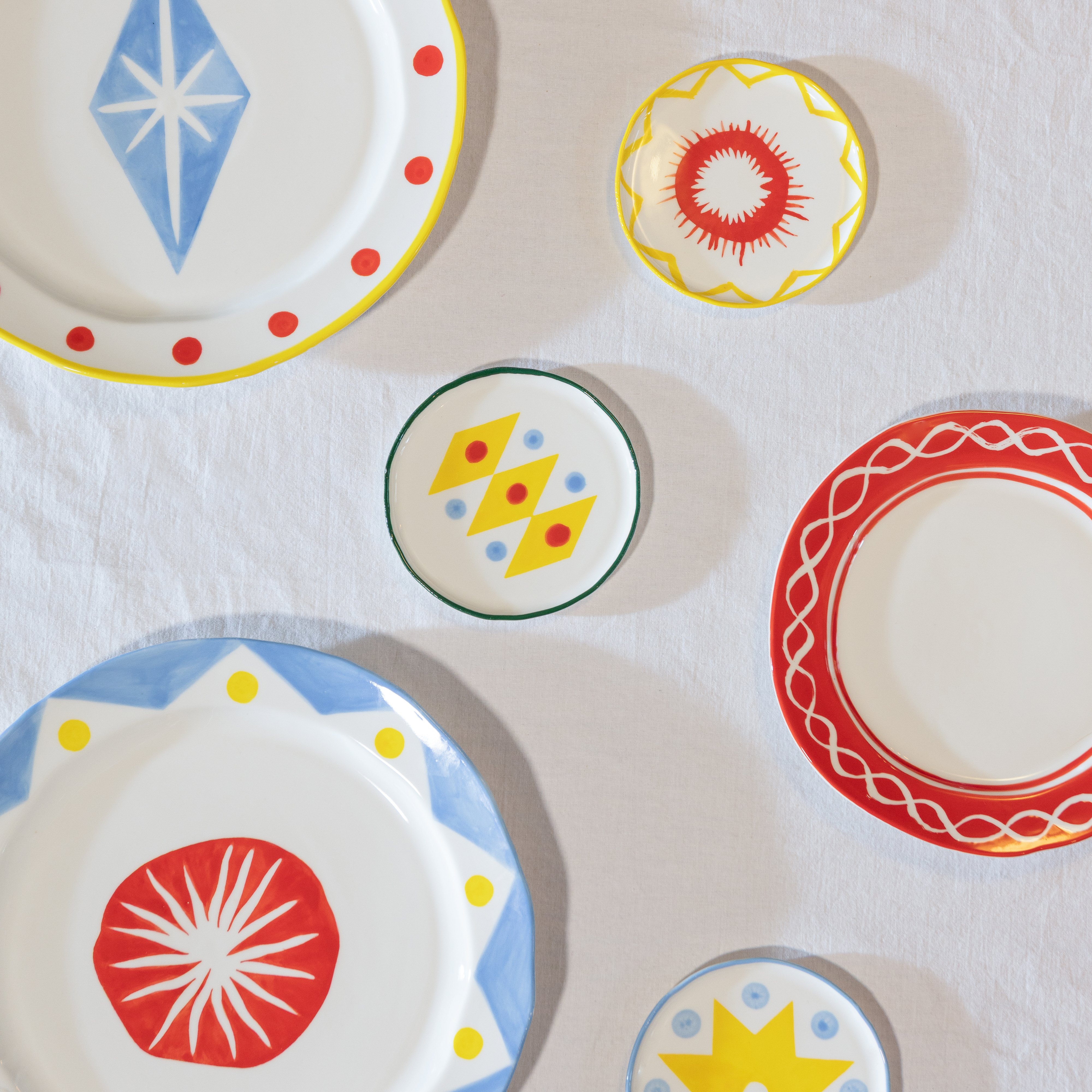 Plate festivo small set of 4 - Plates - &k Amsterdam